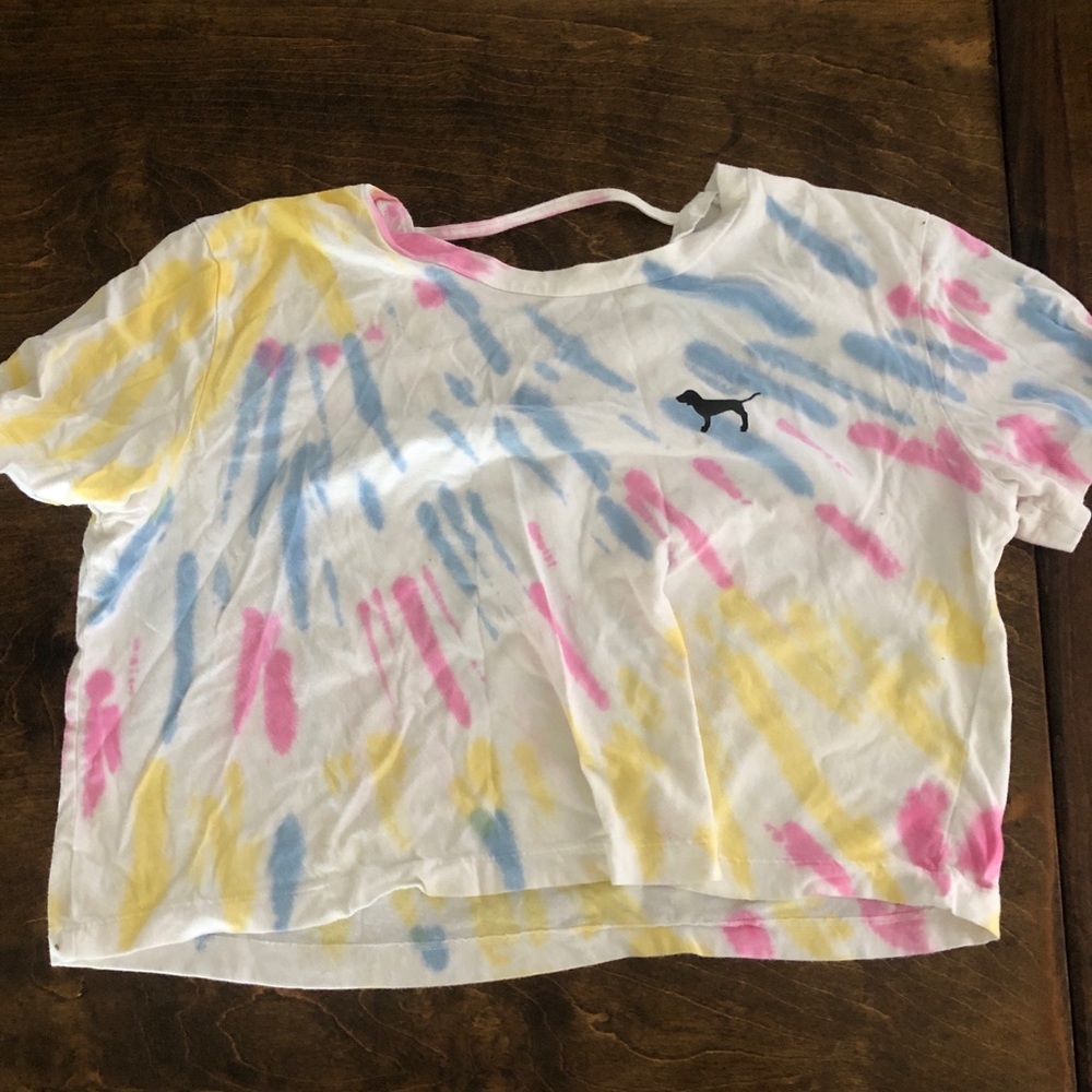 💕 VS PINK TYE DYE CROP TOP 💕